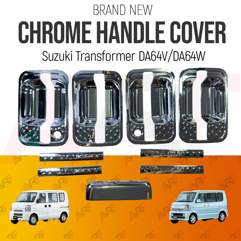 CHROME HANDLE COVER FOR SUZUKI EVERY WAGON DA64V DA64W | AVRF